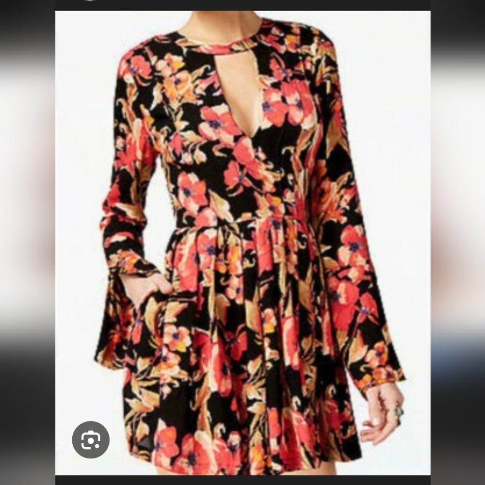 Free People Black and Red Dress